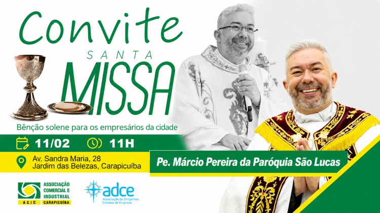 Notícia: Missa Solene para empresários da cidade