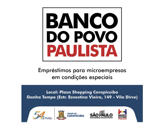 Notícia: Banco do Povo Paulista oferece crédito ao microempreendedor.
