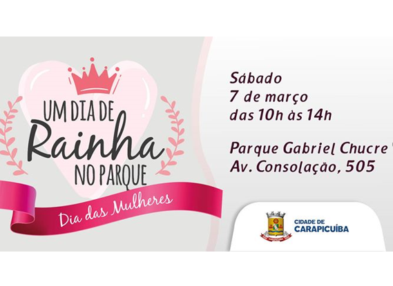 Notícia: Prefeitura de Carapicuíba prepara evento especial para o Dia Internacional da Mulher