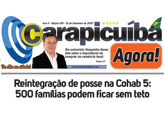 Notícia: Edição 015 do Jornal Carapicuíba Agora
