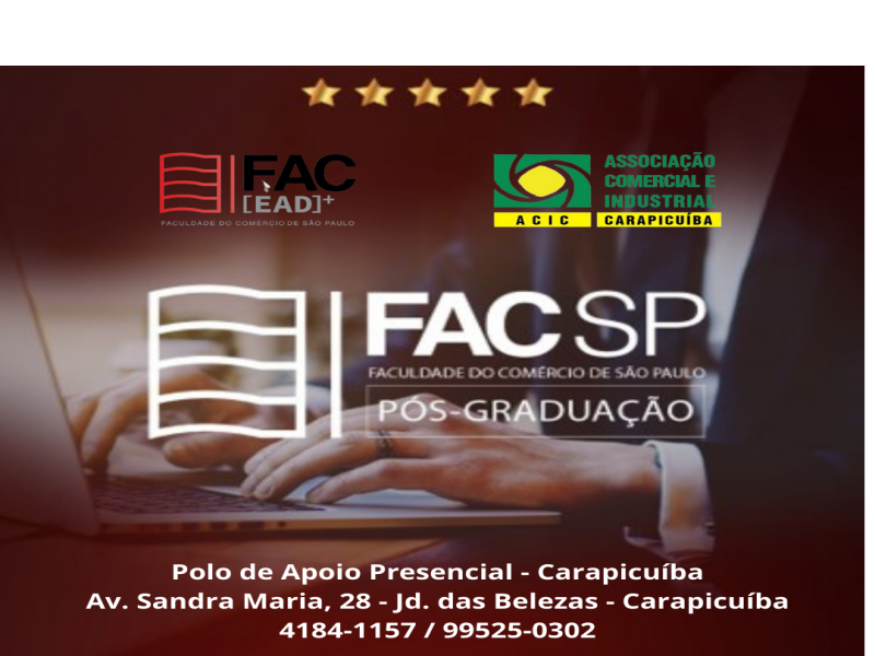 Notícia: Pós Graduação FAC - Polo Carapicuíba
